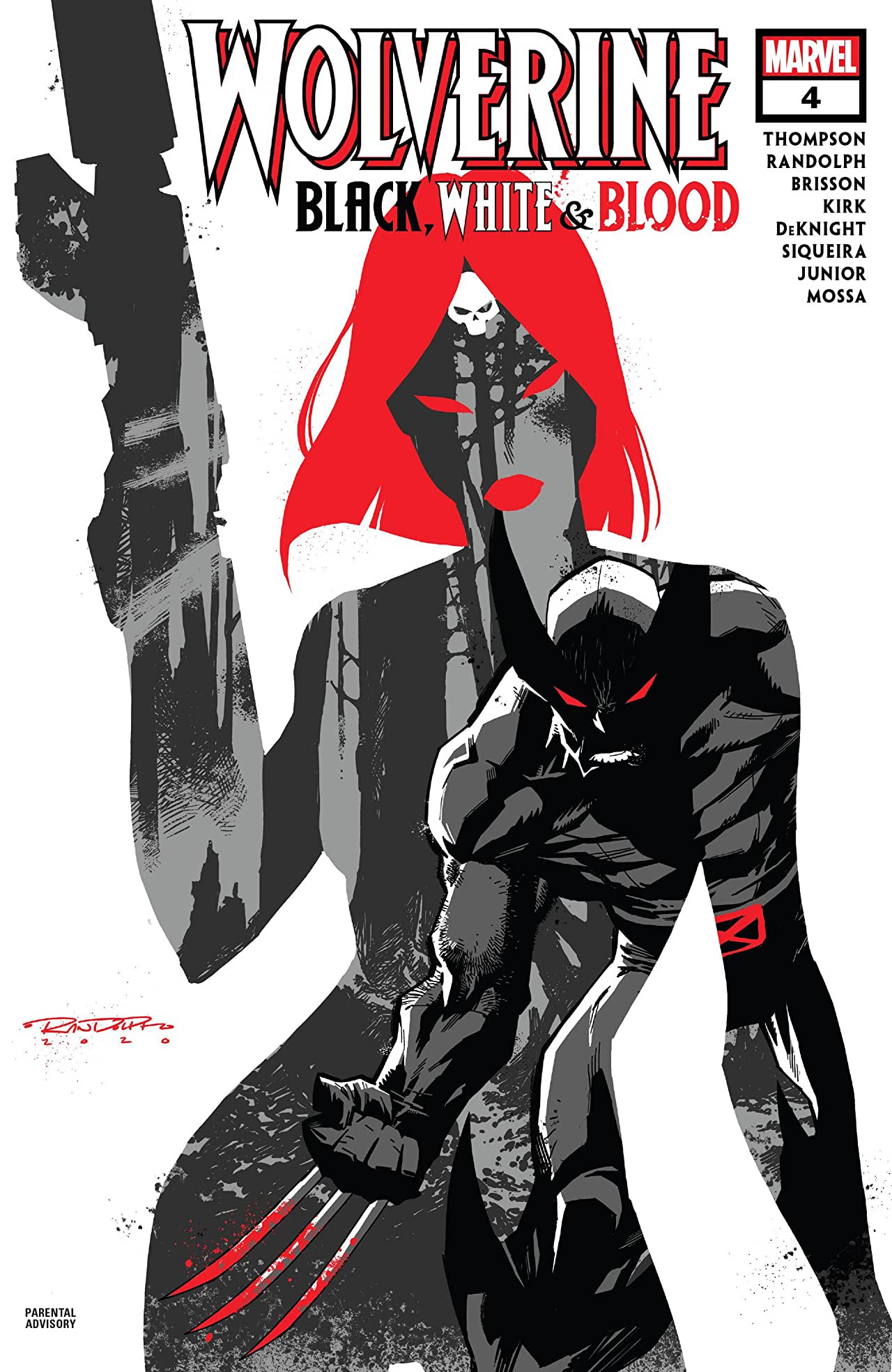 Wolverine: Black, White & Blood #4 cover