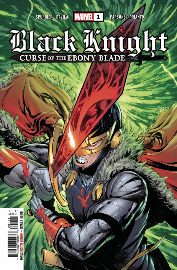 Black Knight: Curse of the Ebony Blade #1 cover