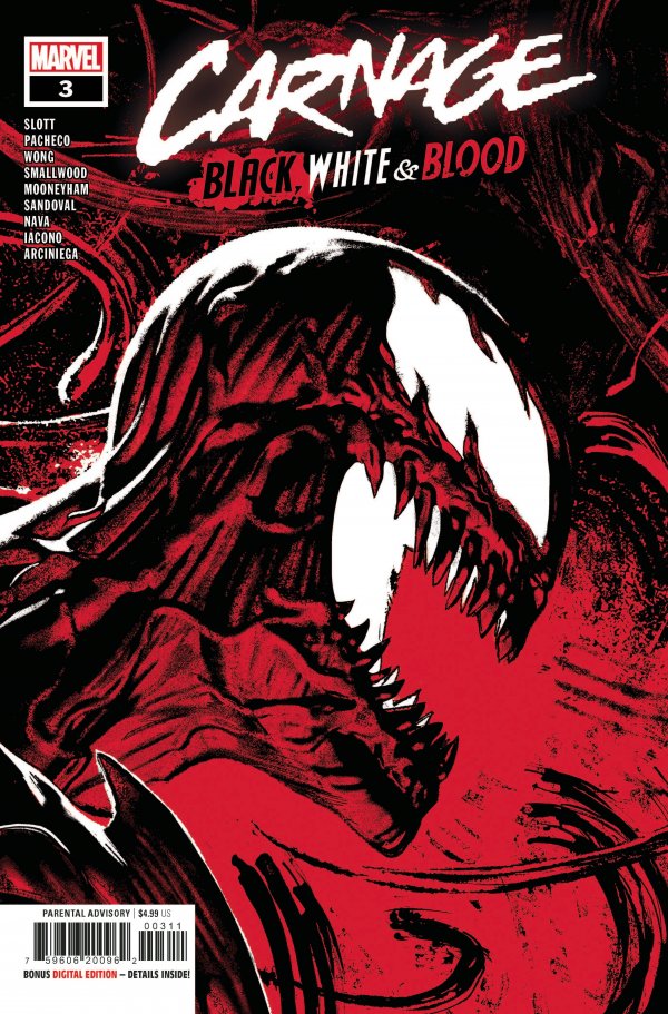 Carnage: Black, White & Blood #3 cover