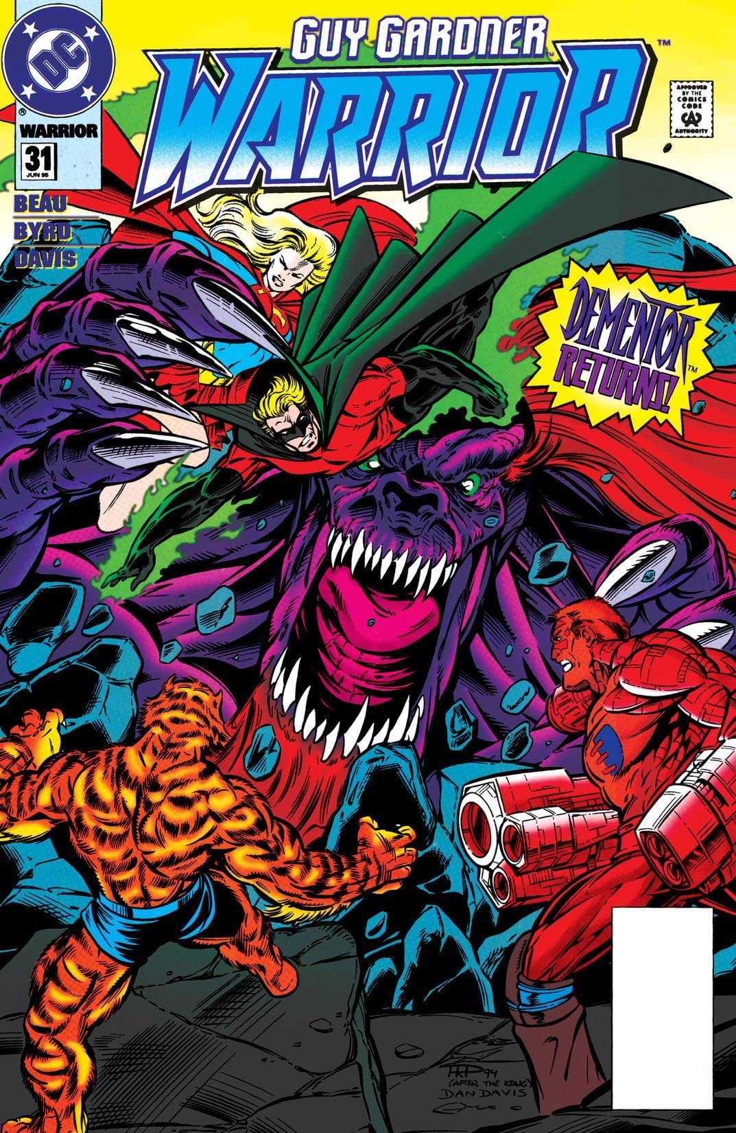 Guy Gardner: Warrior #31 cover
