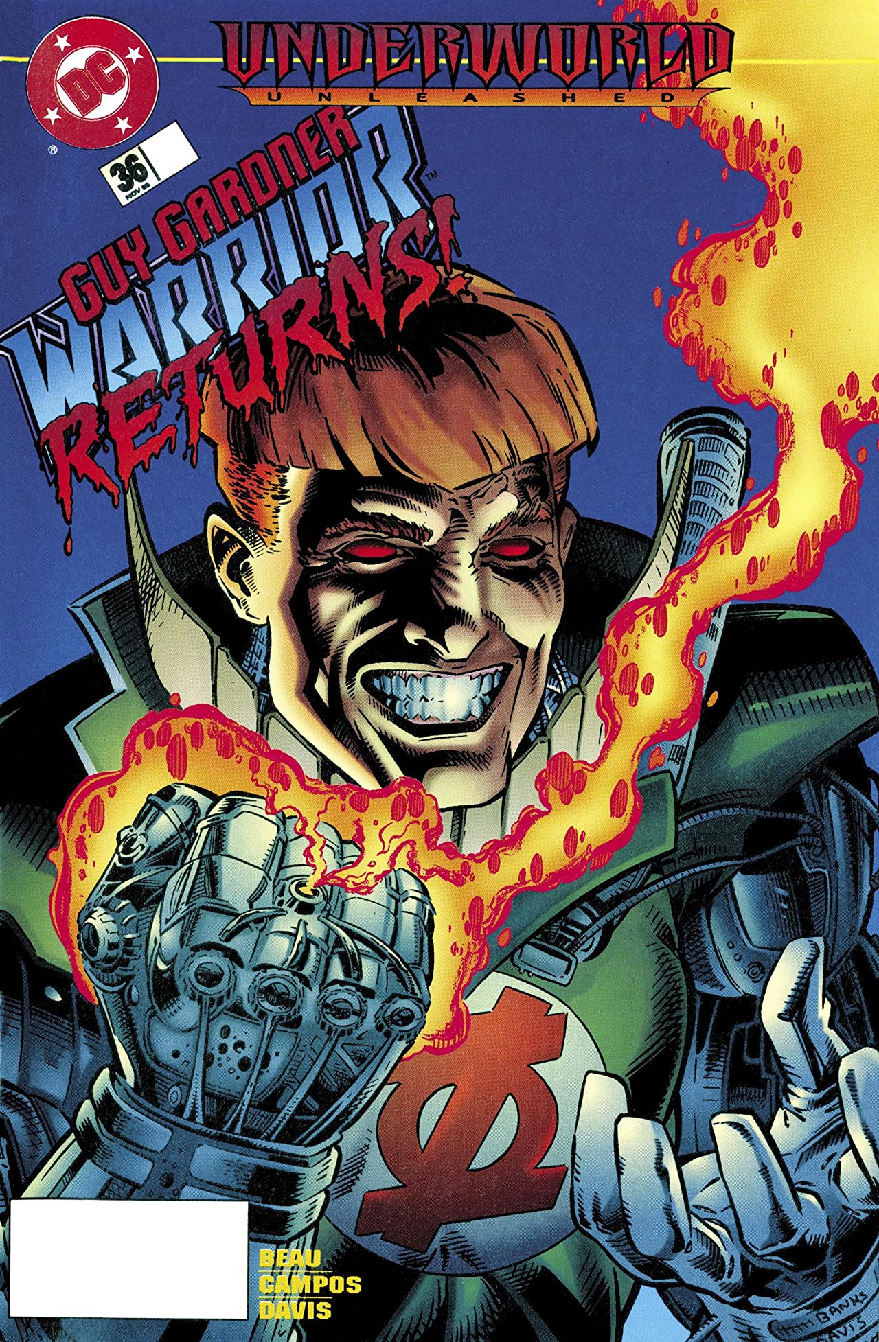 Guy Gardner: Warrior #36 cover