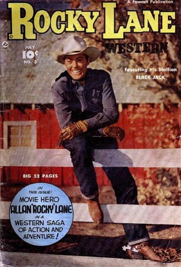 Rocky Lane Western #3 cover