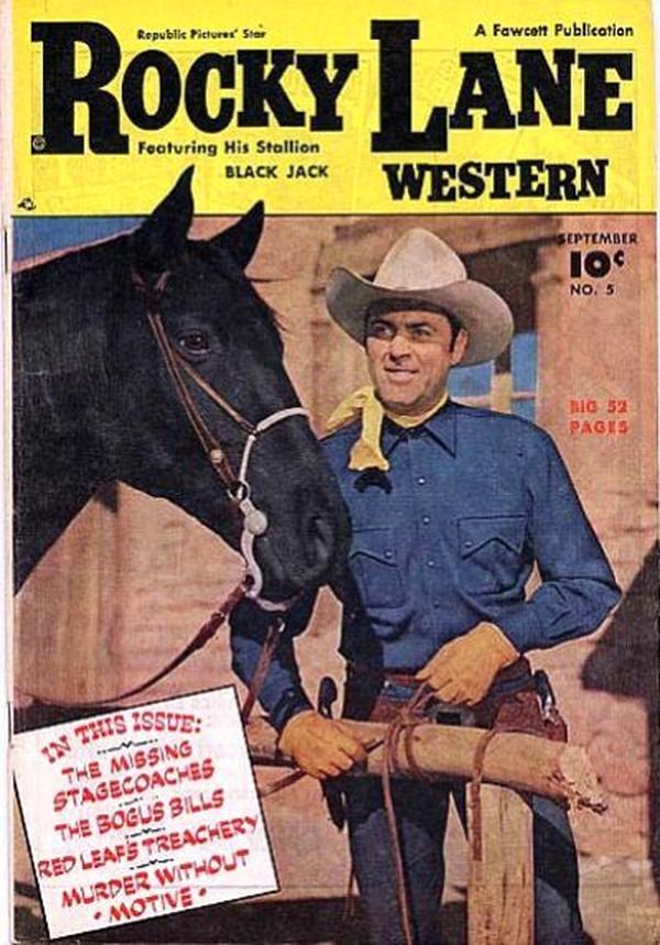 Rocky Lane Western #5 cover