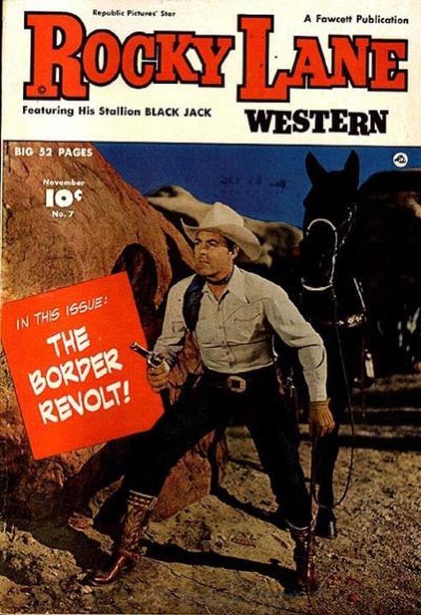 Rocky Lane Western #7 cover