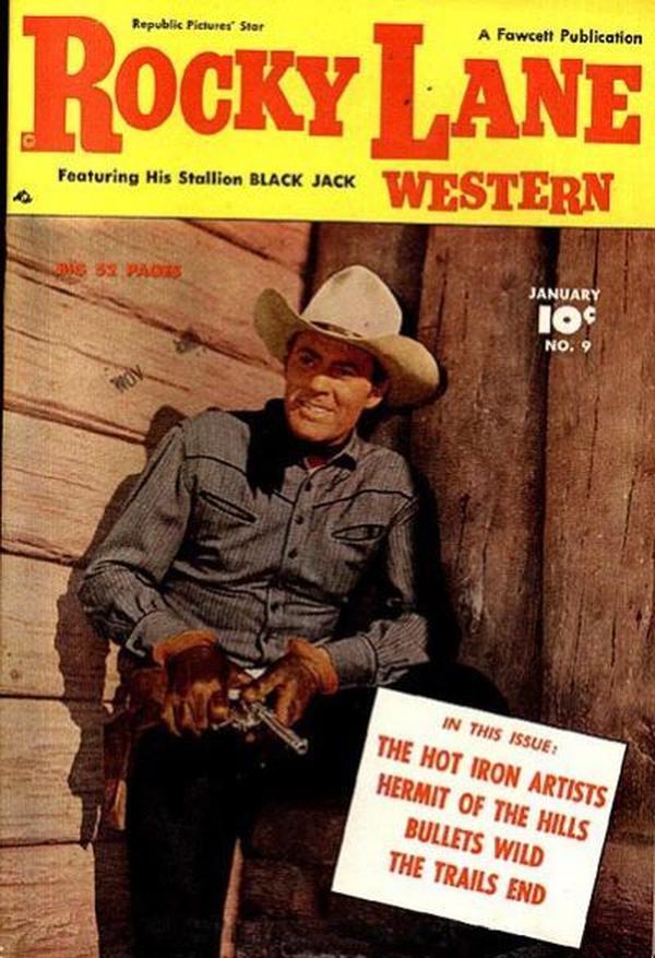 Rocky Lane Western #9 cover
