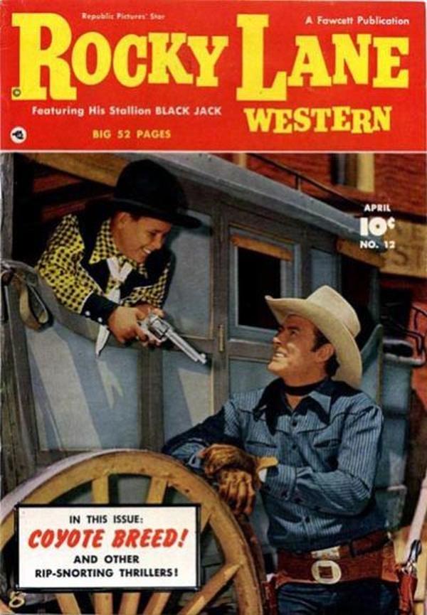 Rocky Lane Western #12 cover