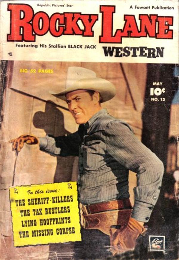 Rocky Lane Western #13 cover