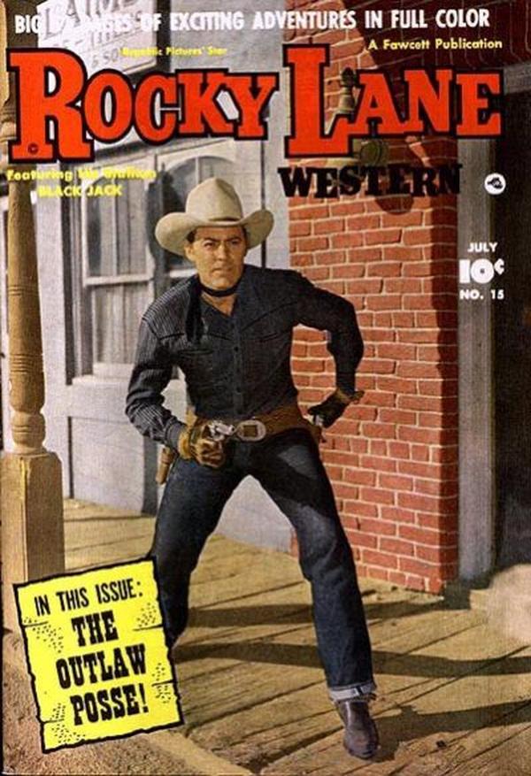 Rocky Lane Western #15 cover