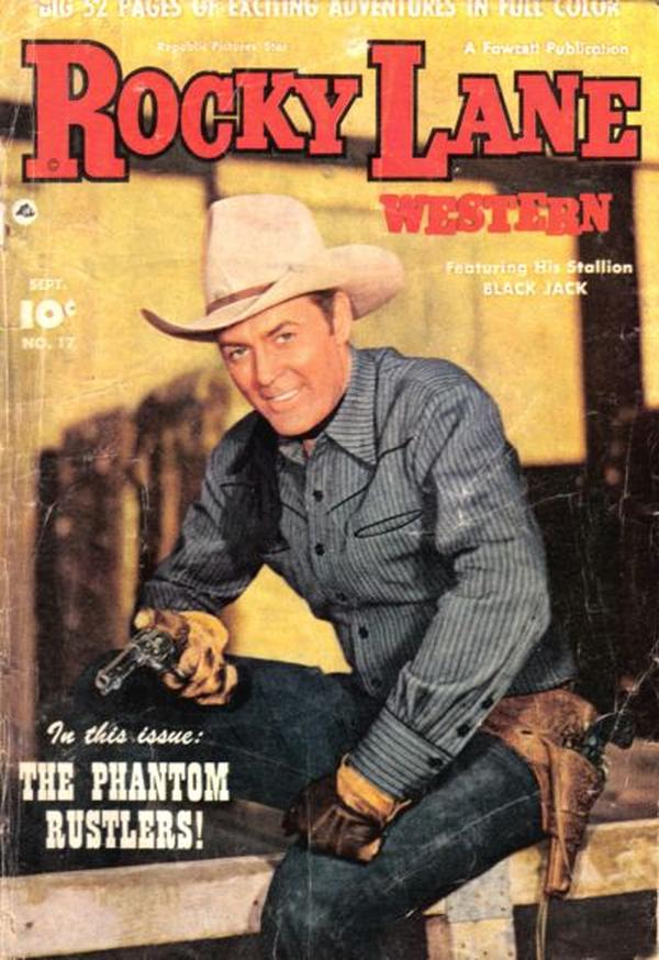 Rocky Lane Western #17 cover