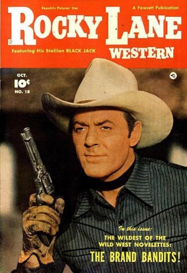 Rocky Lane Western #18 cover