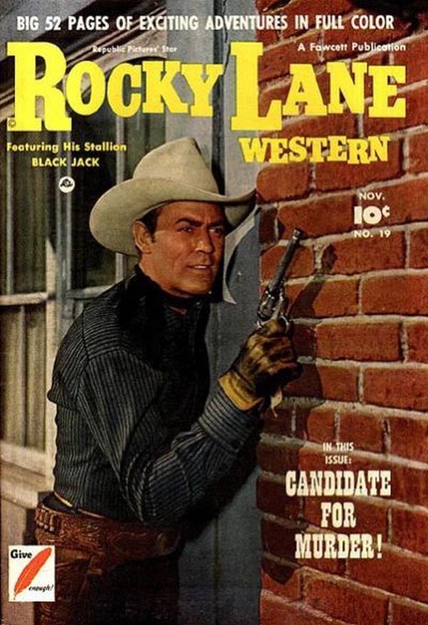 Rocky Lane Western #19 cover