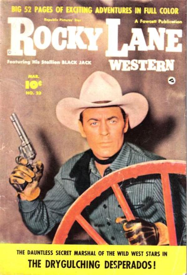 Rocky Lane Western #23 cover