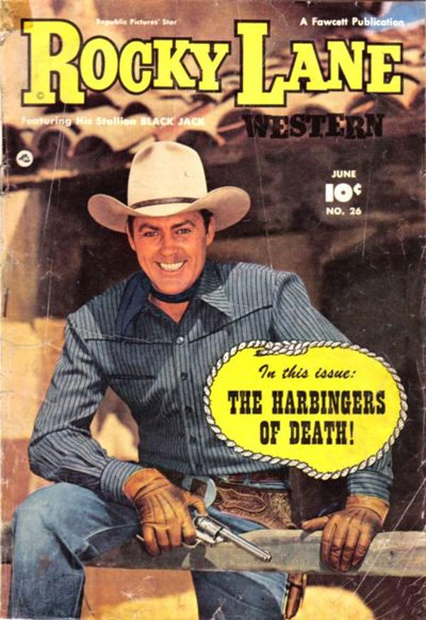 Rocky Lane Western #26 cover