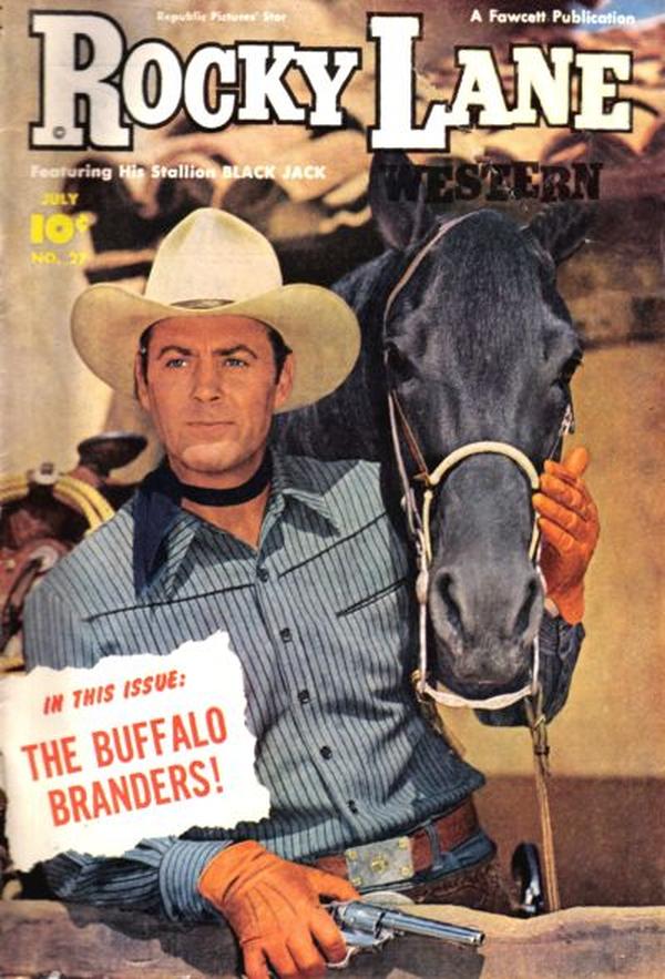 Rocky Lane Western #27 cover