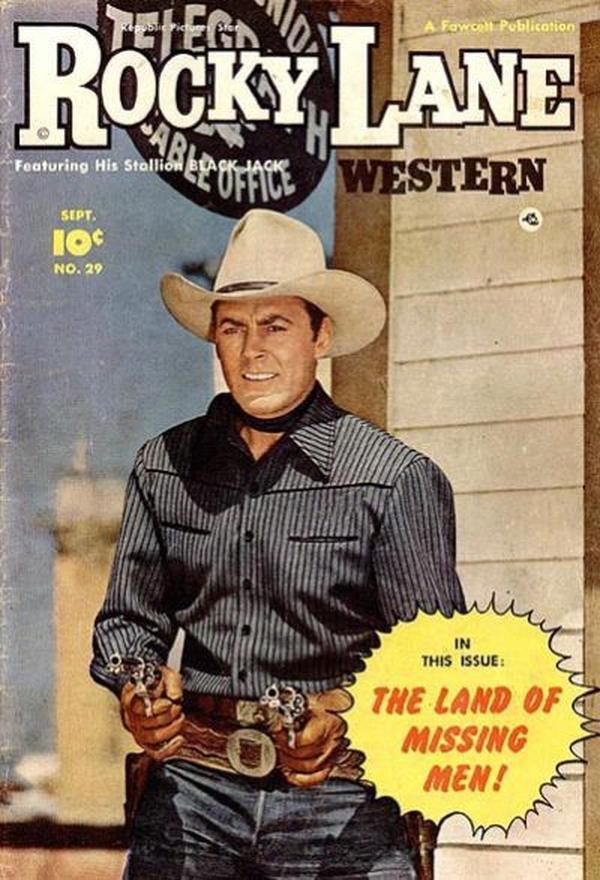 Rocky Lane Western #29 cover