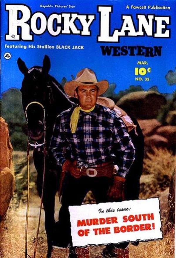 Rocky Lane Western #35 cover