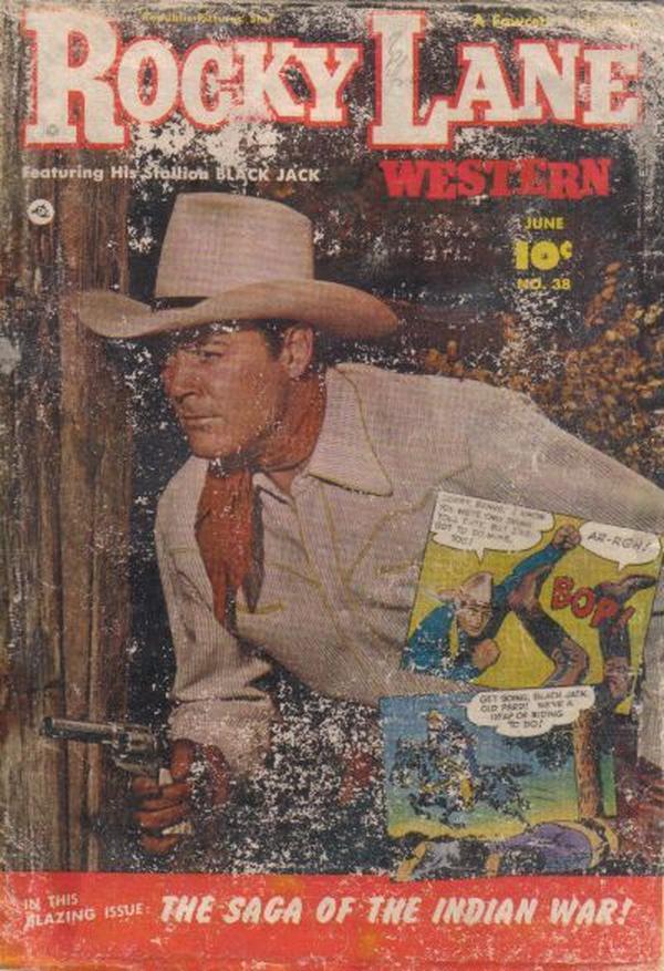 Rocky Lane Western #38 cover