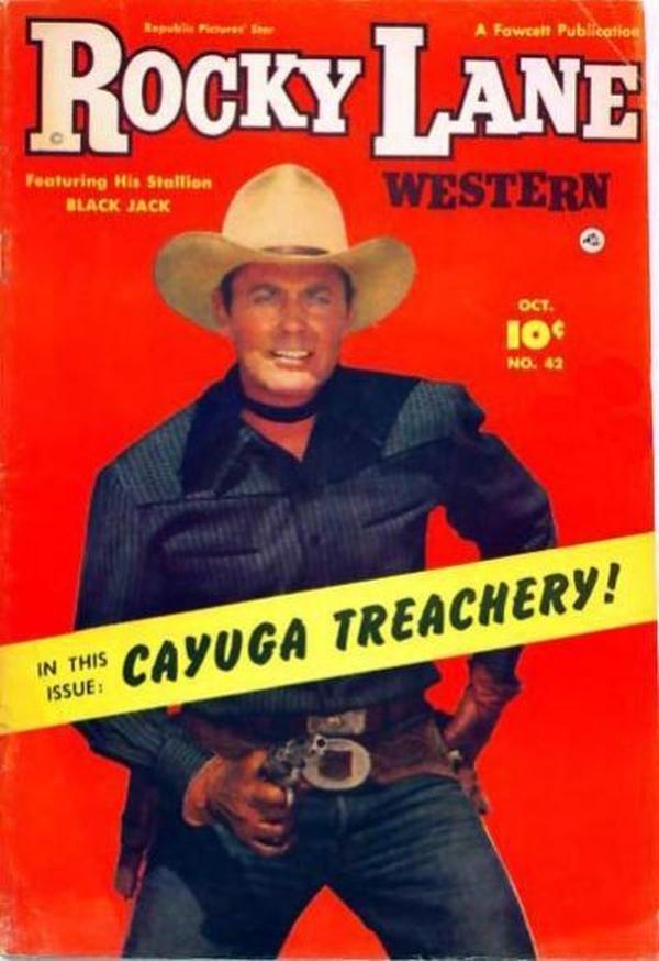 Rocky Lane Western #42 cover