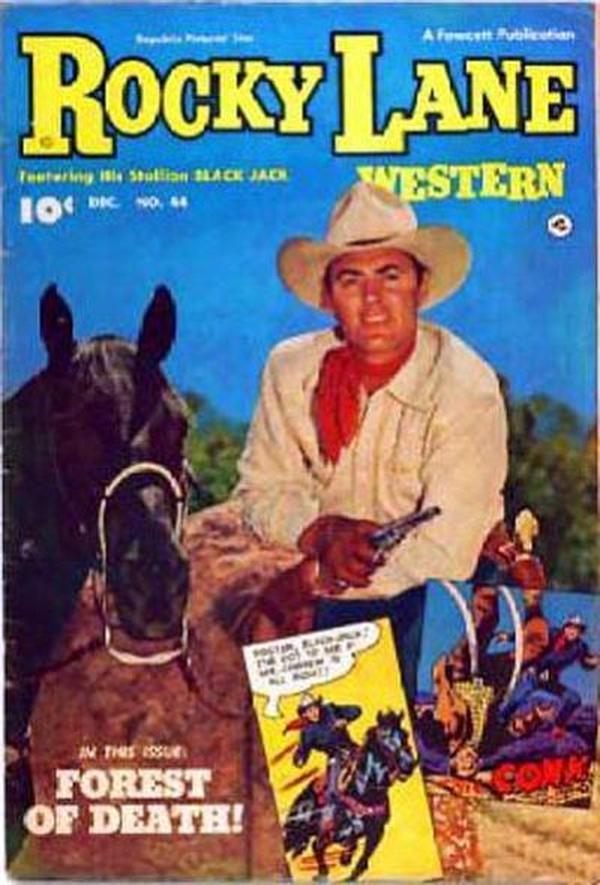 Rocky Lane Western #44 cover