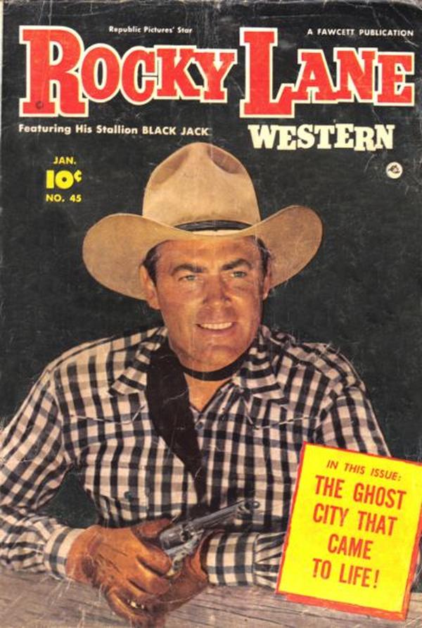 Rocky Lane Western #45 cover