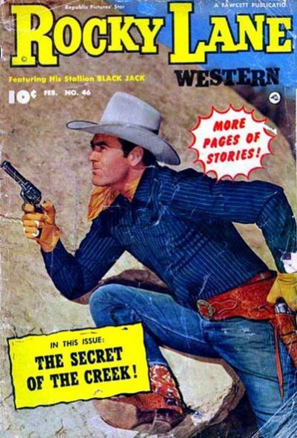 Rocky Lane Western #46 cover