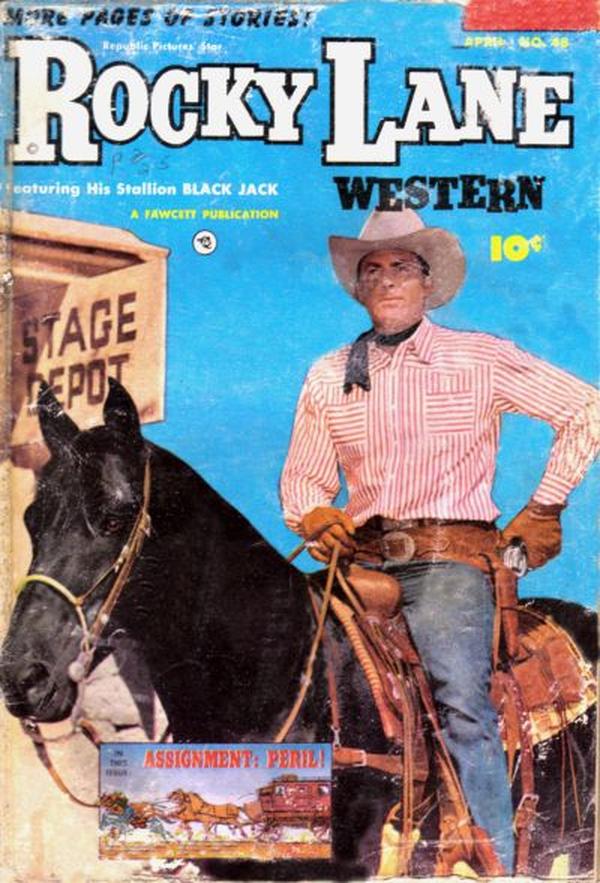 Rocky Lane Western #48 cover