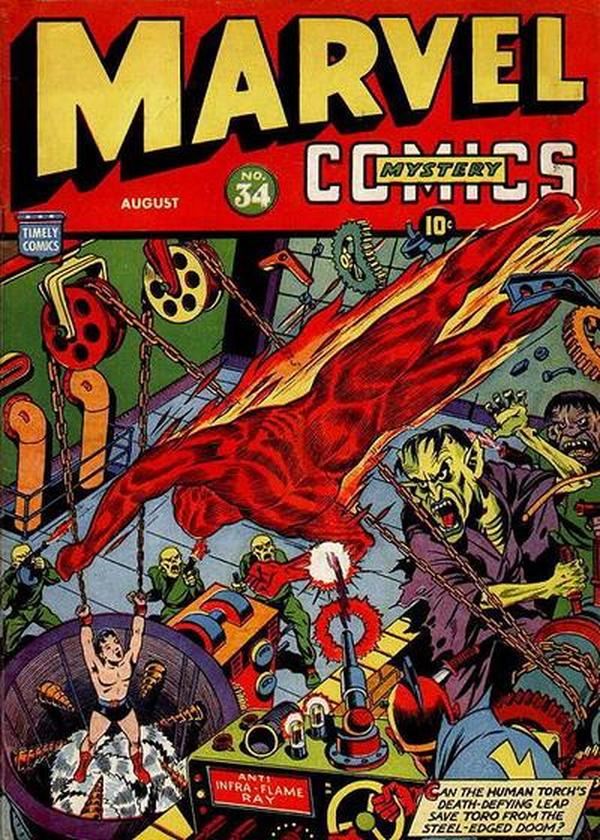 Marvel Mystery Comics #34 cover