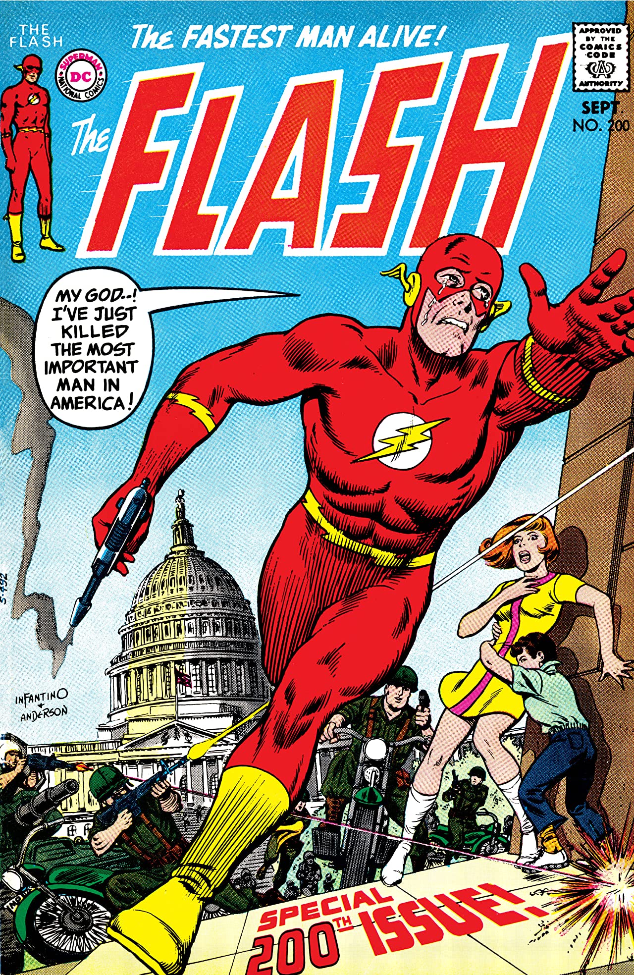 The Flash #200 cover