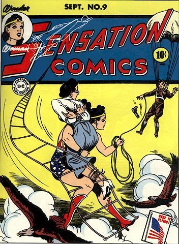 Sensation Comics #9 cover