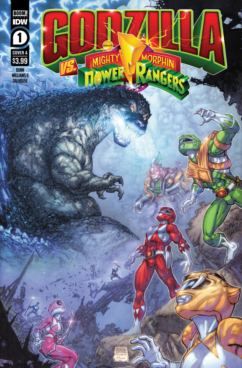 Godzilla vs. The Mighty Morphin Power Rangers #1 cover