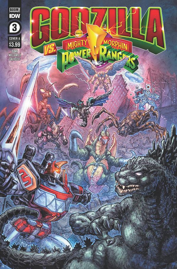 Godzilla vs. The Mighty Morphin Power Rangers #3 cover