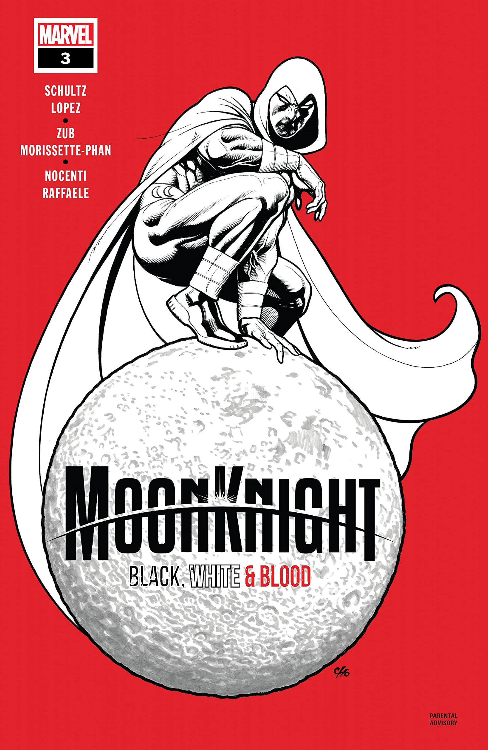 Moon Knight: Black, White & Blood #3 cover