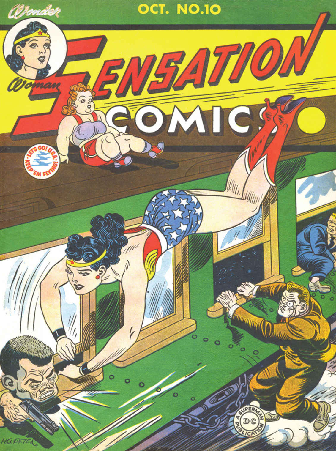 Sensation Comics #10 cover