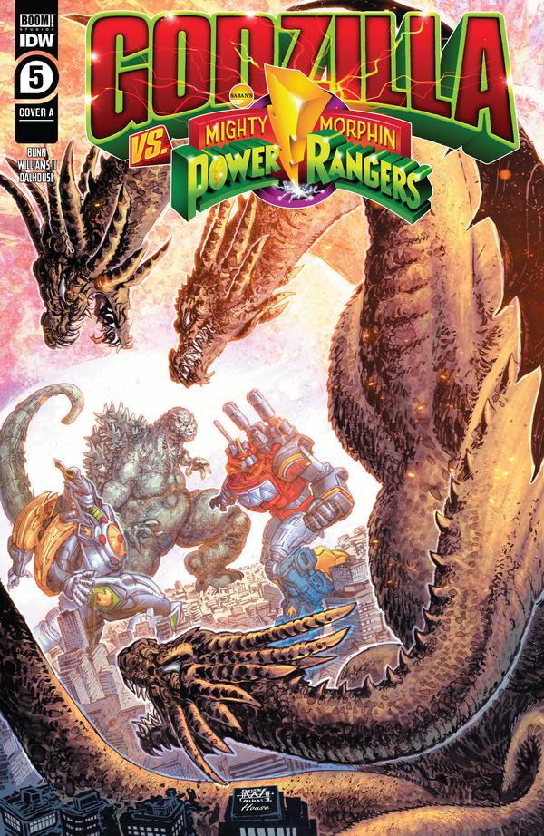Godzilla vs. The Mighty Morphin Power Rangers #5 cover