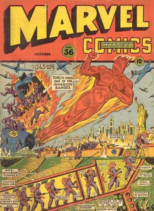 Marvel Mystery Comics #36 cover