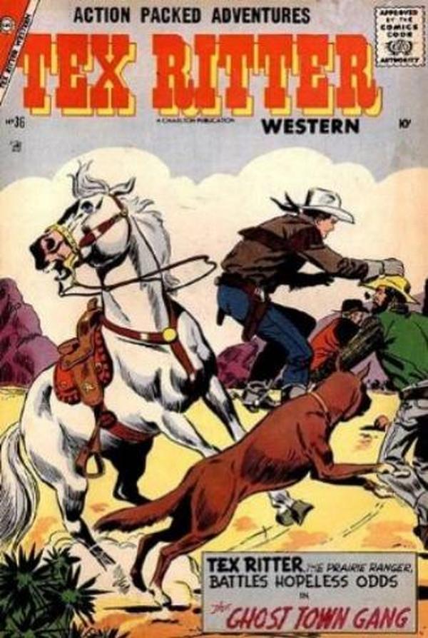 Tex Ritter Western #36 cover