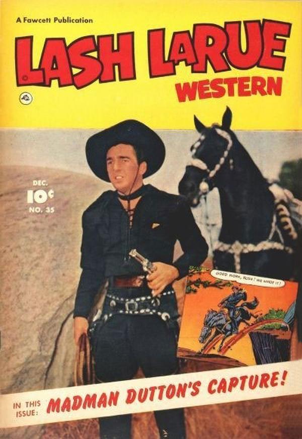 Lash LaRue Western #35 cover