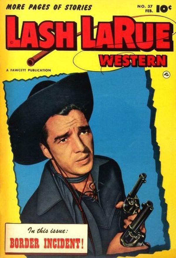 Lash LaRue Western #37 cover