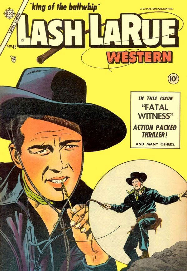 Lash La Rue Western #48 cover