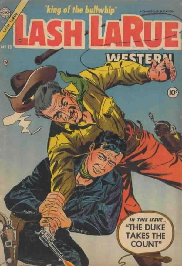 Lash La Rue Western #49 cover
