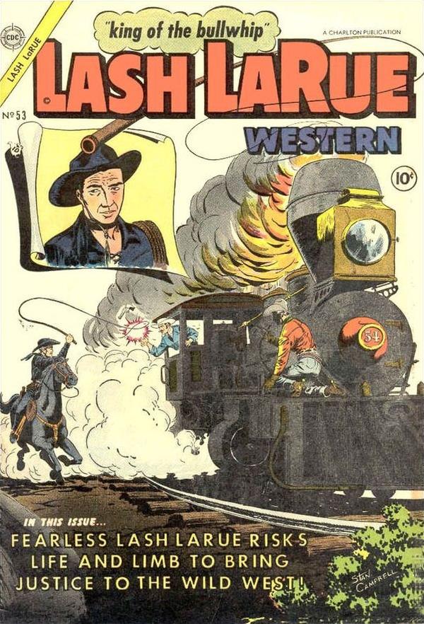 Lash La Rue Western #53 cover