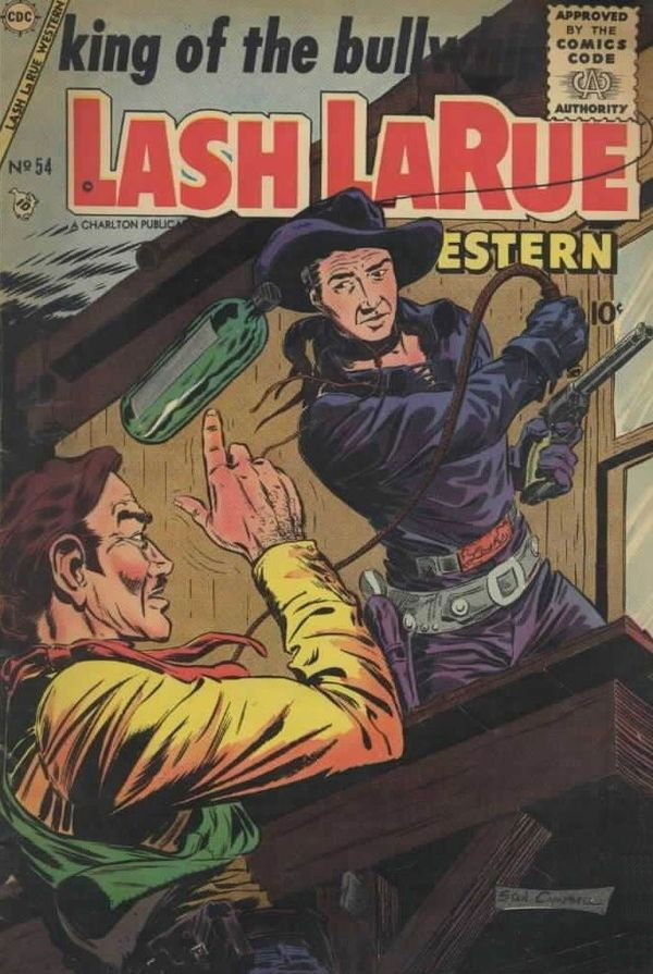 Lash La Rue Western #54 cover