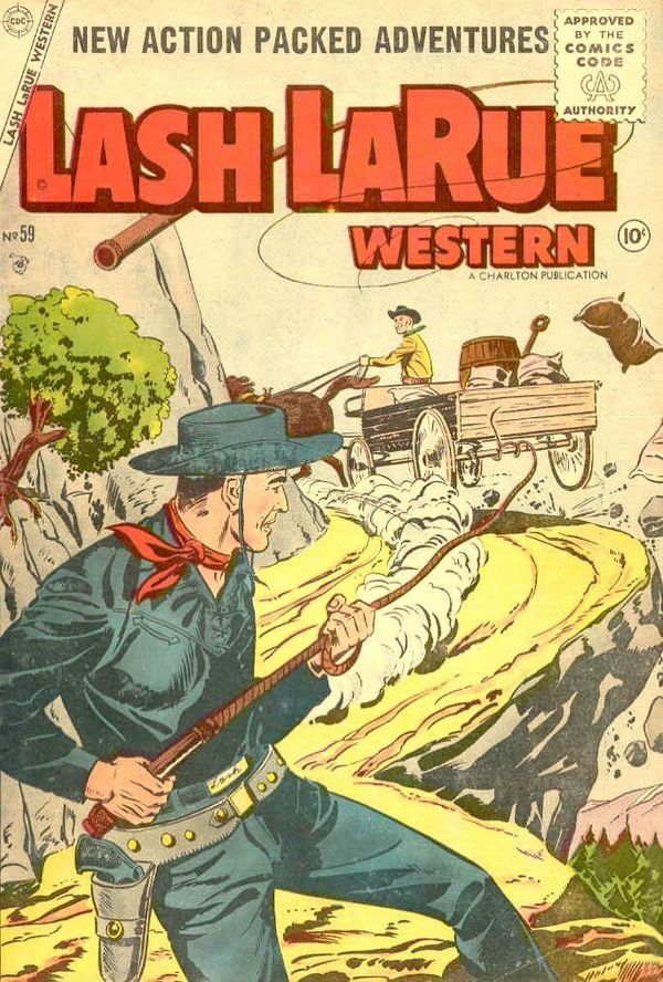 Lash La Rue Western #59 cover
