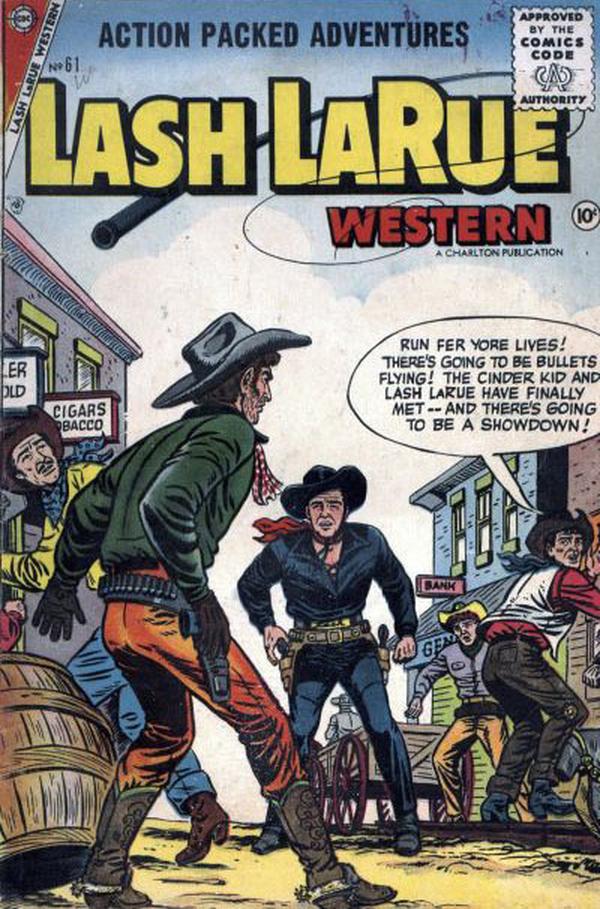 Lash La Rue Western #61 cover