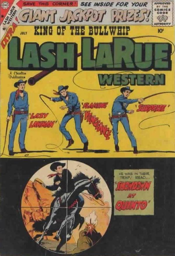 Lash La Rue Western #73 cover