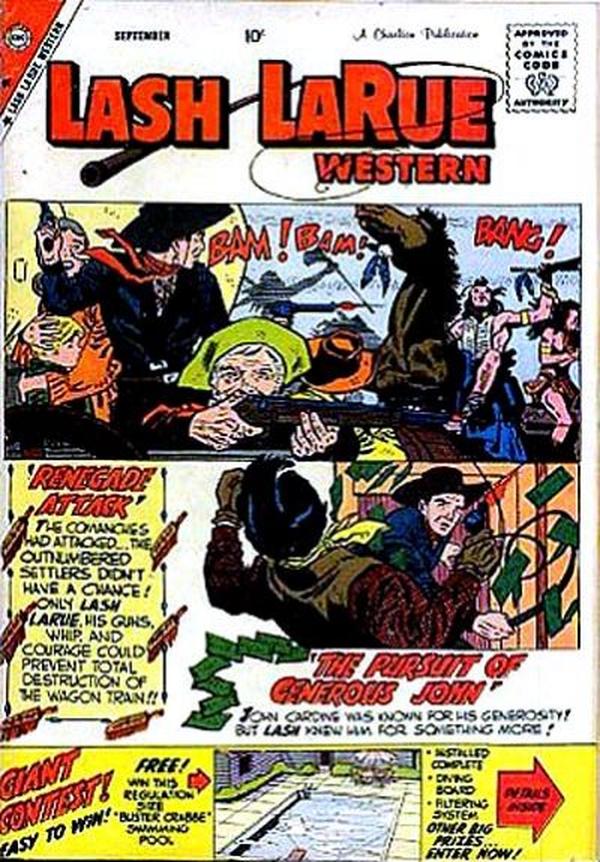 Lash La Rue Western #74 cover