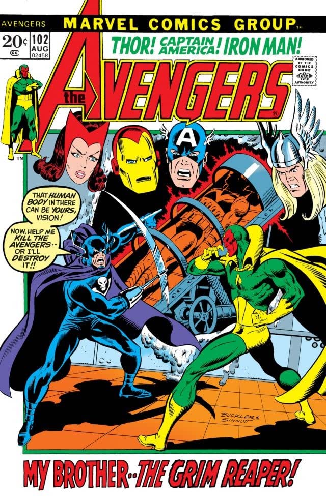 The Avengers #102 cover