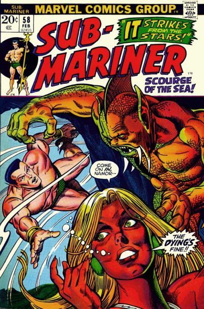 Sub-Mariner #58 cover