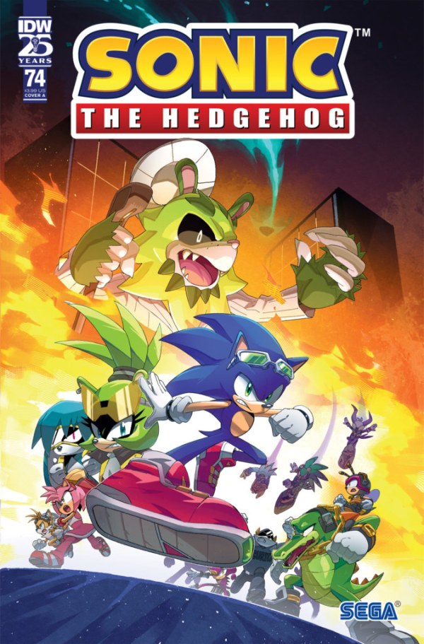 Sonic the Hedgehog #74 cover