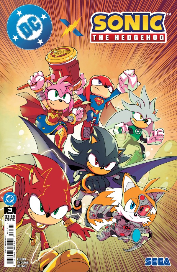DC x Sonic the Hedgehog #3 cover